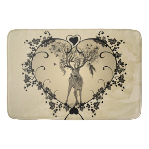 Wonderful deer bath mat