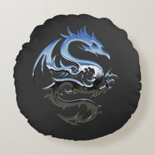Wonderful dragon 3D. By Pete Linforth-Pixabay Round Pillow