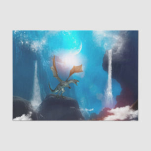 Wonderful dragon in the night tissue paper