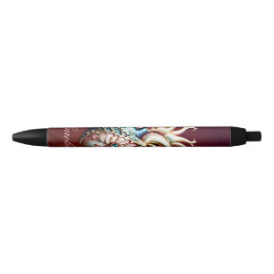 Wonderful elegant, noble heart. black ink pen