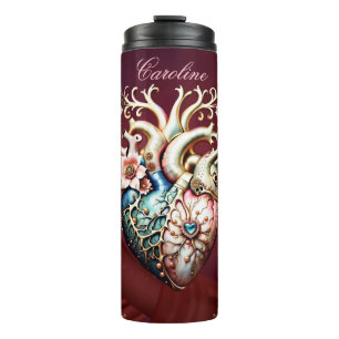 Wonderful elegant, noble heart. thermal tumbler