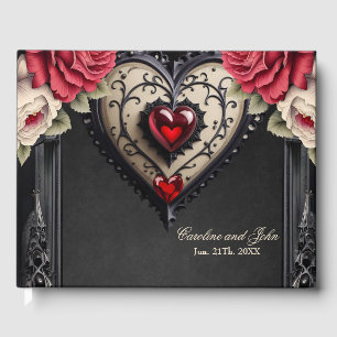 Wonderful generous gothic heart. guest book