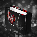 Wonderful gothic Victorian heart Large Gift Bag<br><div class="desc">Wonderful gothic Victorian heart,  elegant with a touch of dark romantic. If you want to add some gothic flair to your wedding,  this design is perfect for you.</div>