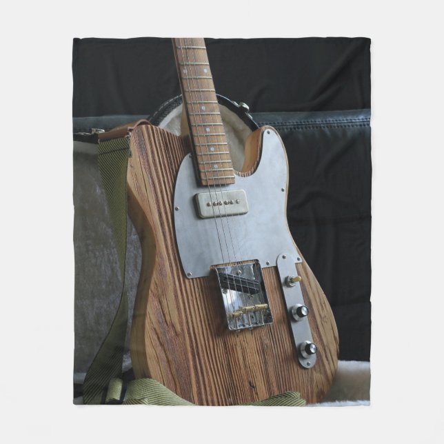 Wonderful Guitar Fleece Blanket (Front)