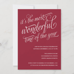 WONDERFUL HOLIDAY PARTY INVITATIONS