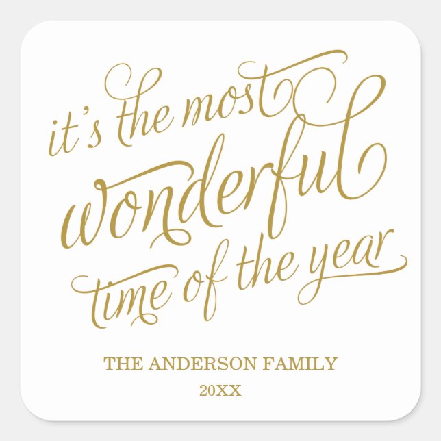 WONDERFUL | HOLIDAY STICKERS (Front)