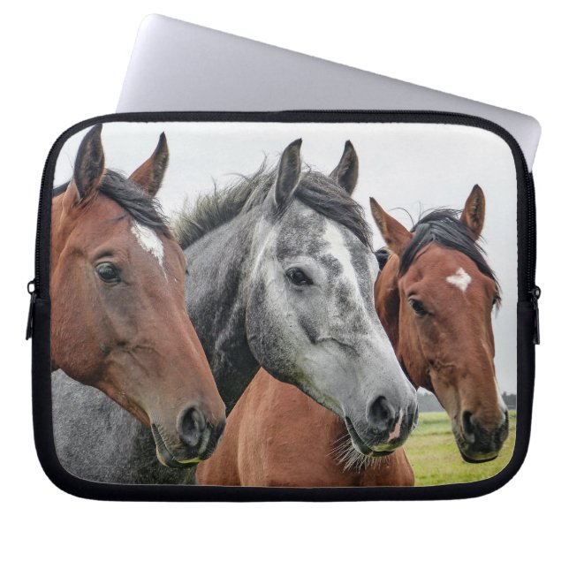 Wonderful Horses Stallion Photography Laptop Sleeve (Front)