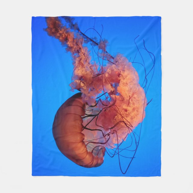 Wonderful Jellyfish Fleece Blanket (Front)