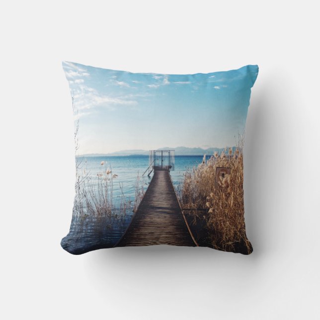 Wonderful Landscape Throw Pillow (Front)