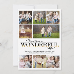 Wonderful Life 8 PH   Christmas Photo Card