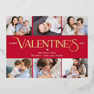 Wonderful Life Foil Valentine's Day Postcard