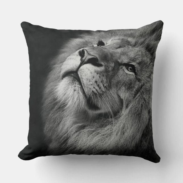 Wonderful Lion Throw Pillow (Front)