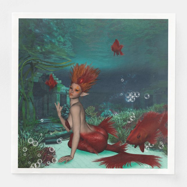 Wonderful mermaid napkin (Front)