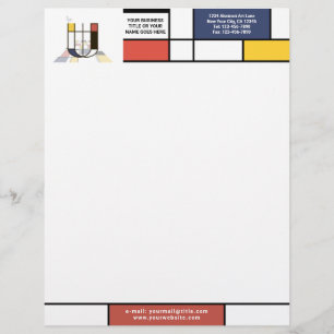 Wonderful Modern Art Monogram. Letter U Letterhead
