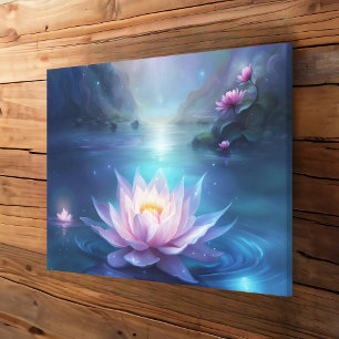 Wonderful nenuphar canvas print