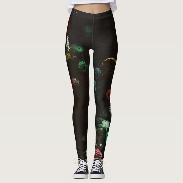 Wonderful Ocean Waves Leggings (Front)