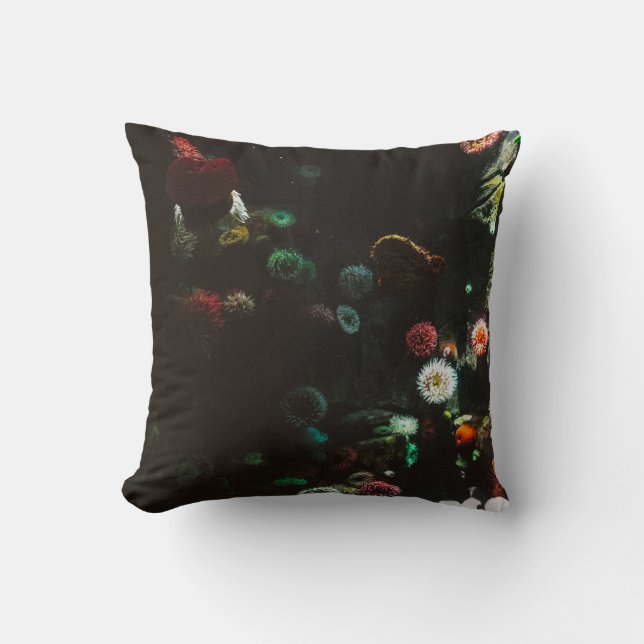 Wonderful Ocean Waves Throw Pillow (Front)