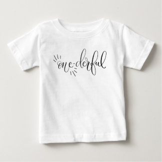 Wonderful Onederful First Birthday Tee For Baby