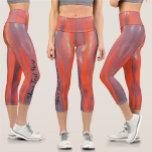 Wonderful Puerto Vallarta Sunset Sky 1490 Capri Leggings<br><div class="desc">Painting "Wonderful Day 1490" Collection Custom-made with care, each pair of leggings is printed before sewn, allowing for this design on every square inch. This medium weight fabric is sturdy, yet breathable, stretches to fit your body, hugs in all the right places and bounces back after washing. Personalize on the...</div>