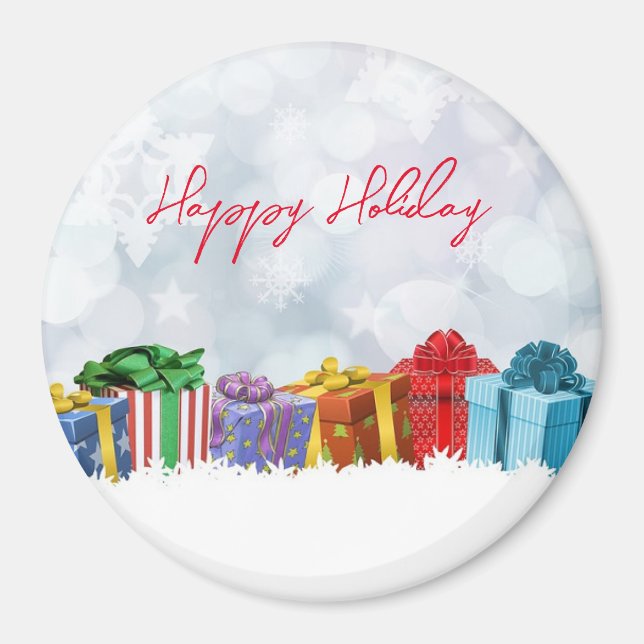 Wonderful, Rainbow Christmas Gifts  Magnet (Front)