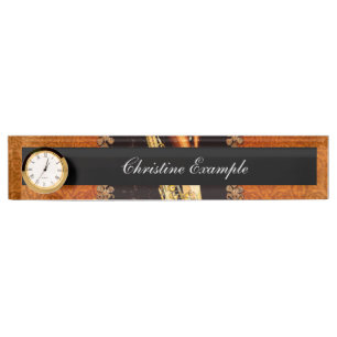 Wonderful saxophone nameplate
