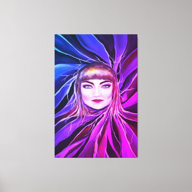 Wonderful Sensual Mysterious Female Pop Artwork Canvas Print (Front)