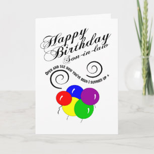 wonderful son in law birthday card