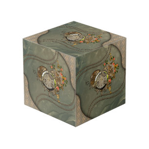 Wonderful steampunk clock cube