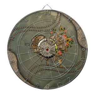 Wonderful steampunk clock dartboard