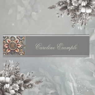 Wonderful steampunk design desk name plate