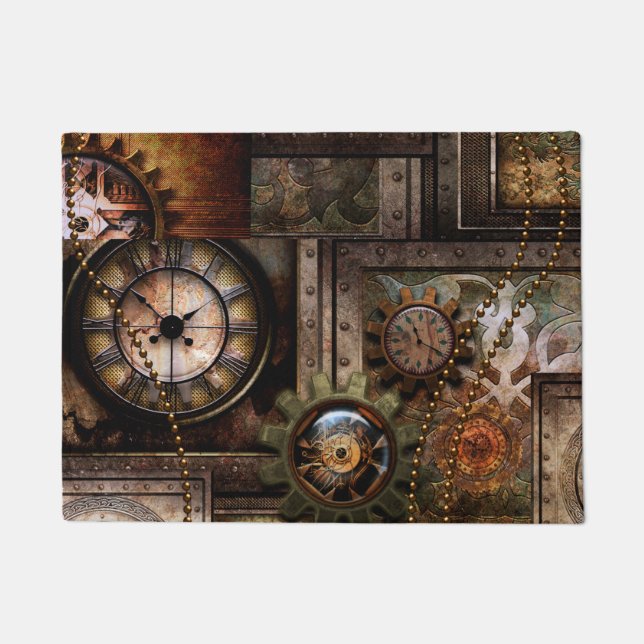 Wonderful steampunk design doormat (Front)