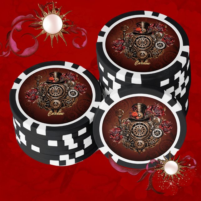 Wonderful Steampunk design  Poker Chips (Steampunk design)