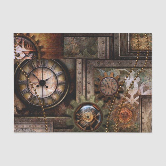Wonderful steampunk design tissue paper (Front)