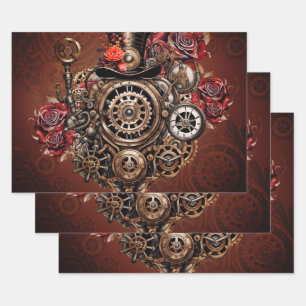 Wonderful Steampunk design Wrapping Paper Sheet
