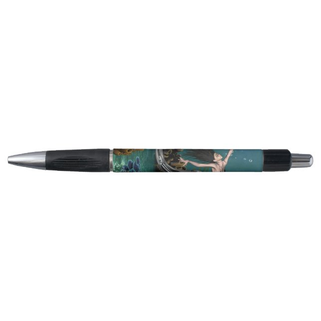 Wonderful steampunk mermaid pen (Front)