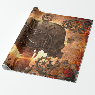 Wonderful  steampunk Skull Wrapping Paper