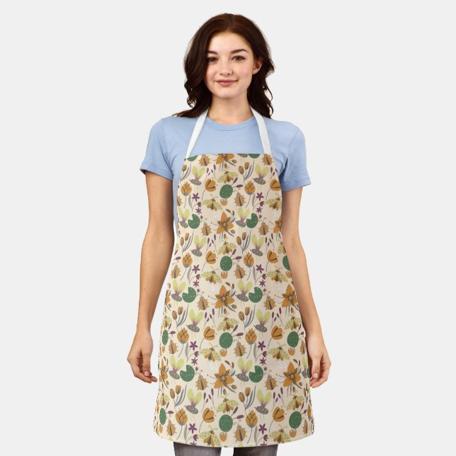 Wonderful Summer Pattern Apron (Worn)