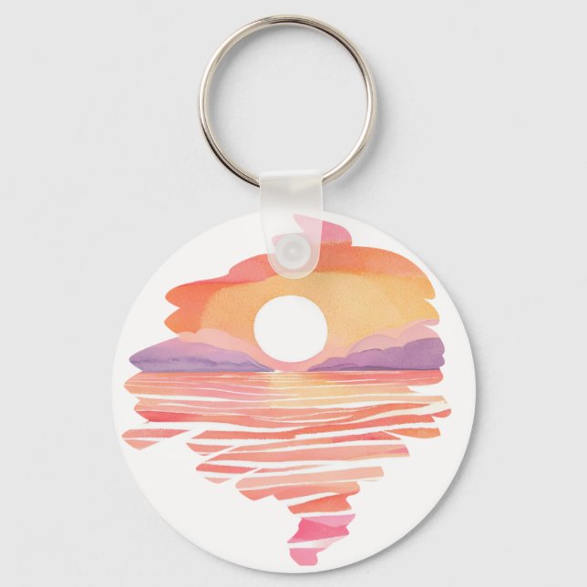 Wonderful Sunset Keychain (Front)