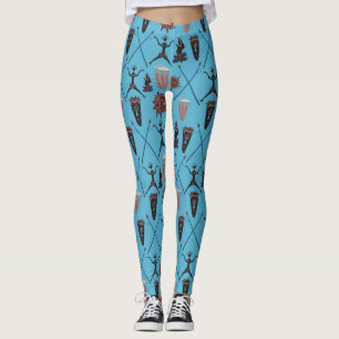 Wonderful Symbols Abstract Pattern Leggings