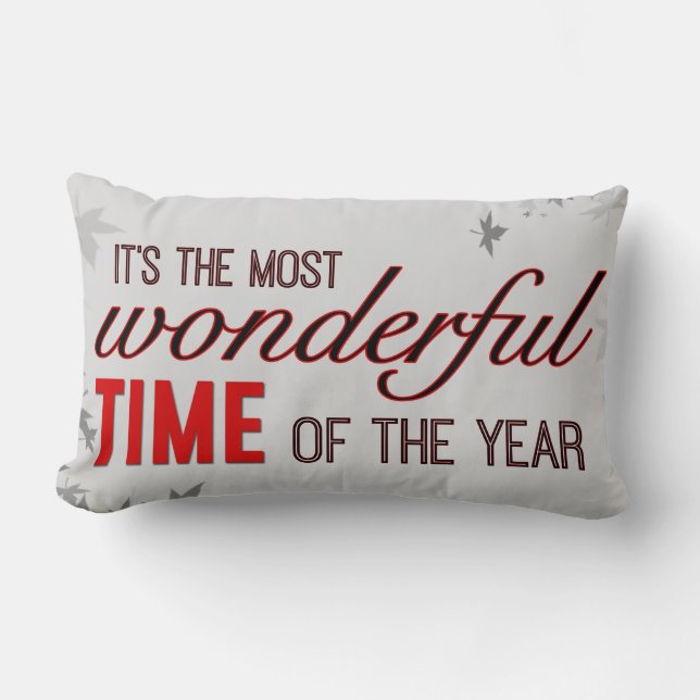 Wonderful Time Lumbar Pillow (Front)