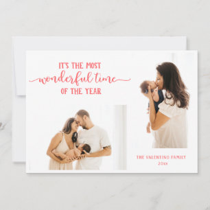 Wonderful Time Of Year 2 photo Holiday Card