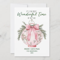 Wonderful Time of Year Christmas Lantern 