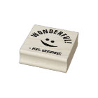 "WONDERFUL!" Tutor Rubber Stamp