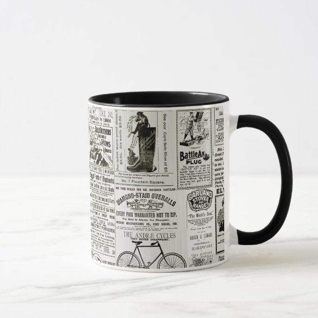 Wonderful Victorian Era Newspaper Advertising Ads  Mug (Right)