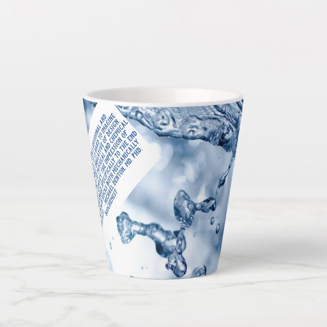 Wonderful Water Scientist Quotation Latte Mug (Front)