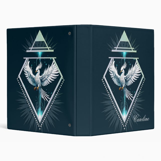 Wonderful white fantasy phoenix.  binder (Background)