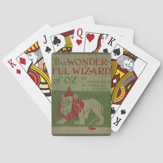 Wonderful Wizard of Oz Book Cover Playing Cards (Back)