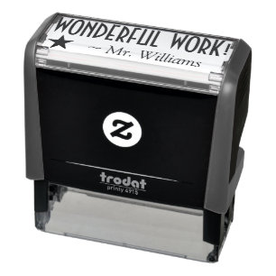 "WONDERFUL WORK!" Teaching Assistant Rubber Stamp