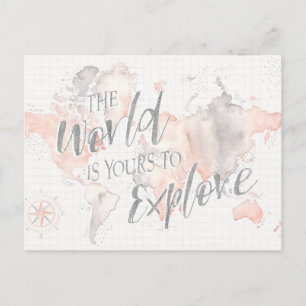 Wonderful World I Postcard