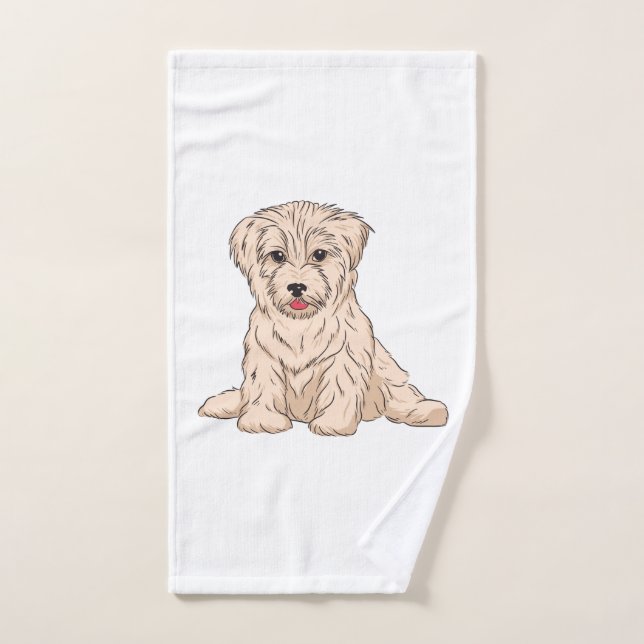 wonderfulcute havandog design (Serviette à main)